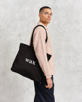 wax london Borough - Black Logo Tote Bag