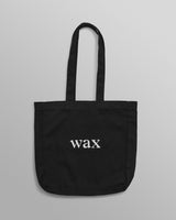 wax london Borough - Black Logo Tote Bag