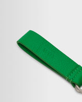 wax london men's Boston - Bright Green Grain Leather Keyring