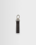 Boston - Dark Brown Retro Grain Leather Keyring