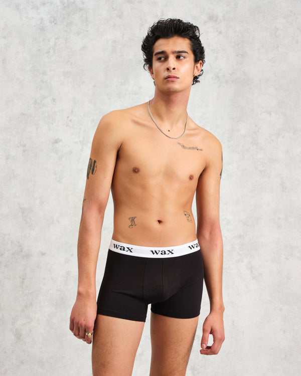 wax london Brodie - Black Stretch Cotton Boxers