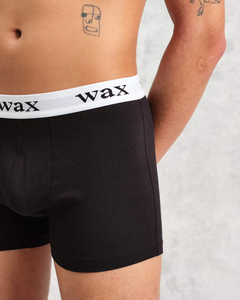 wax london Brodie - Black Stretch Cotton Boxers