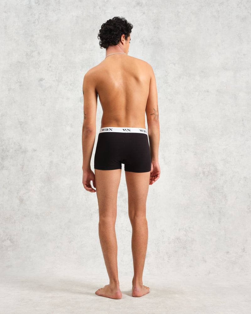 wax london Brodie - Black Stretch Cotton Boxers