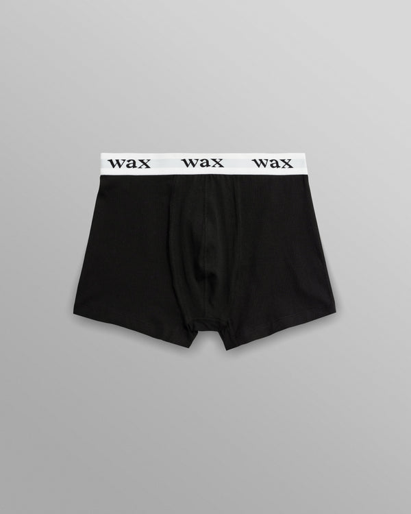wax london men's Brodie - Black Stretch Cotton Boxers