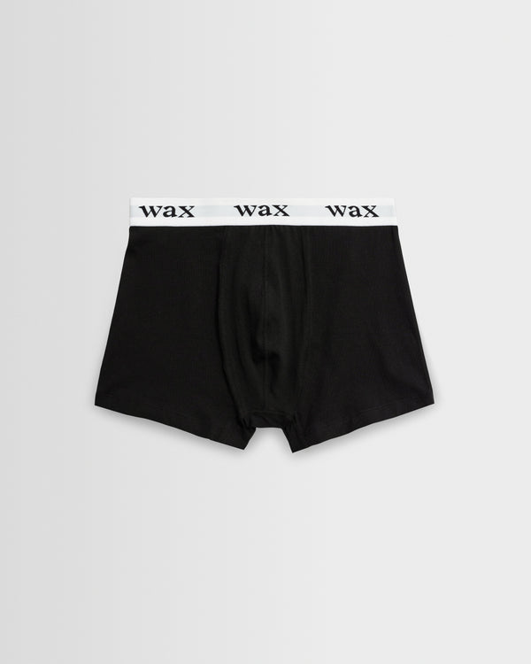 wax london men's Brodie - Black Stretch Cotton Boxers