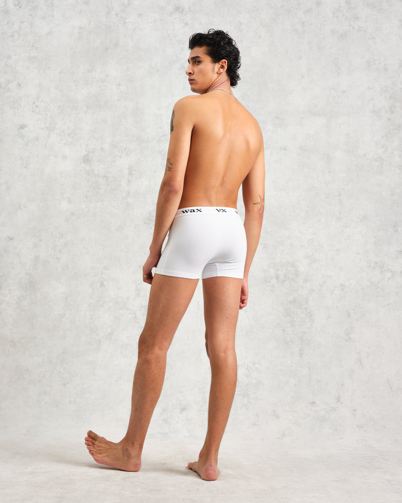 wax london Brodie - White Stretch Cotton Boxers