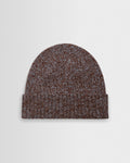 Brook - Brown And Grey Twisted Fleck Wool Beanie