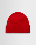 Brook - Red Single Rib Wool Beanie
