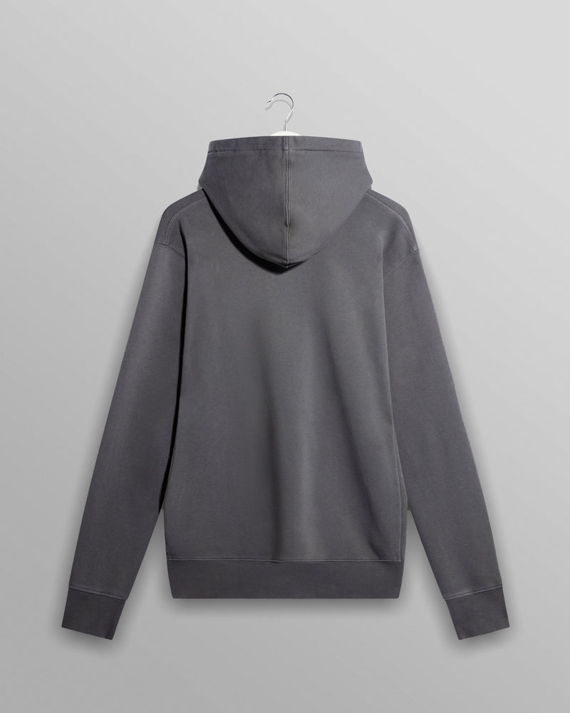 wax london Buxton - Charcoal Organic Cotton Hoodie