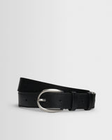 wax london men's Calsen - Black Western Embroidered Leather Belt