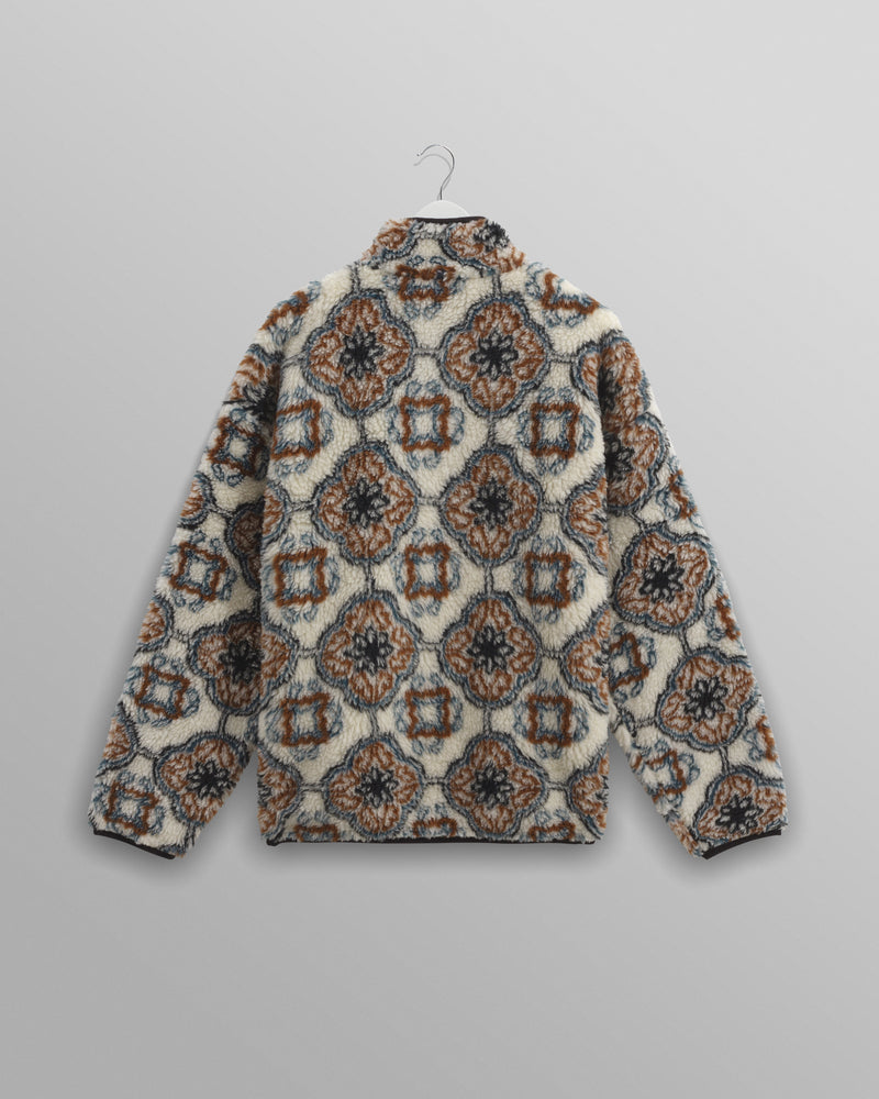 wax london Camley - Ecru Tile Print Fleece