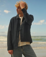 Healey - Navy Organic Cotton Chore Jacket