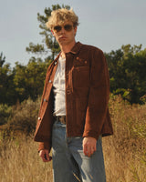 Robin - Brown Suede Chore Jacket