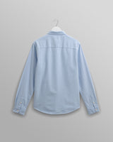 wax london men's Caspian - Pale Blue Cotton Oxford Shirt