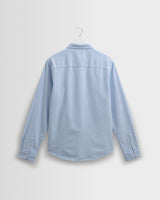 wax london men's Caspian - Pale Blue Cotton Oxford Shirt