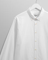 wax london men's Caspian - White Cotton Oxford Shirt