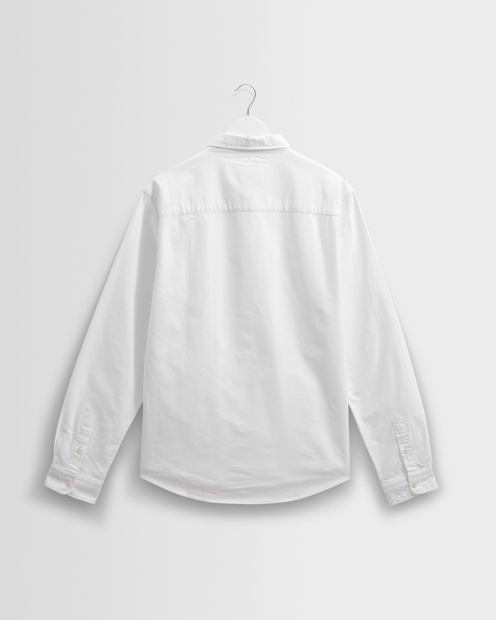 Men's White Cotton Oxford Shirt | Wax London