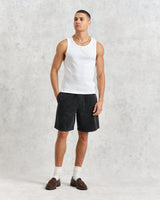 wax london Cedar Shorts Black Denim