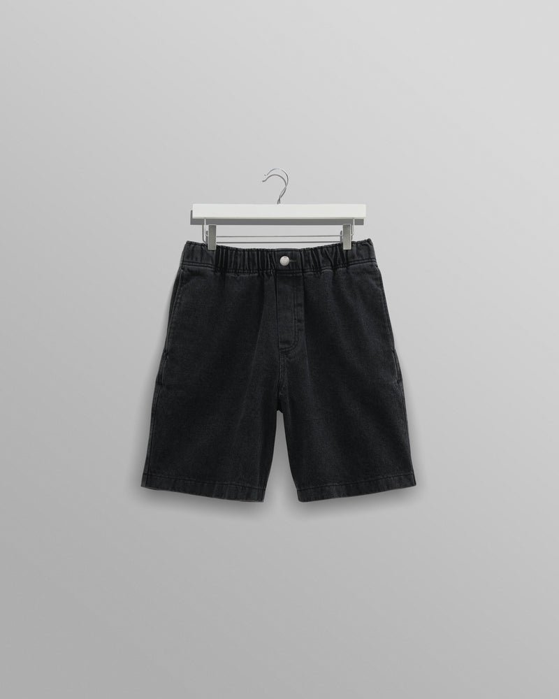 wax london Cedar Shorts Black Denim