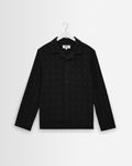 Corey - Black Dobby Check Cotton Shirt