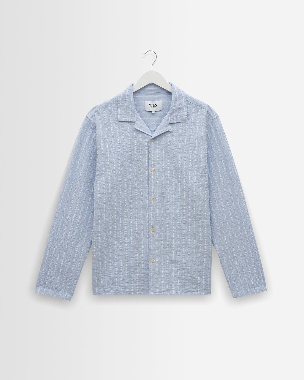 Corey Ecru Seersucker Cotton Stripe Shirt
