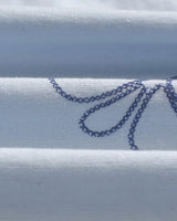 wax london men's Corey - Blue Cross Stitch Doodle Cotton-Linen Shirt