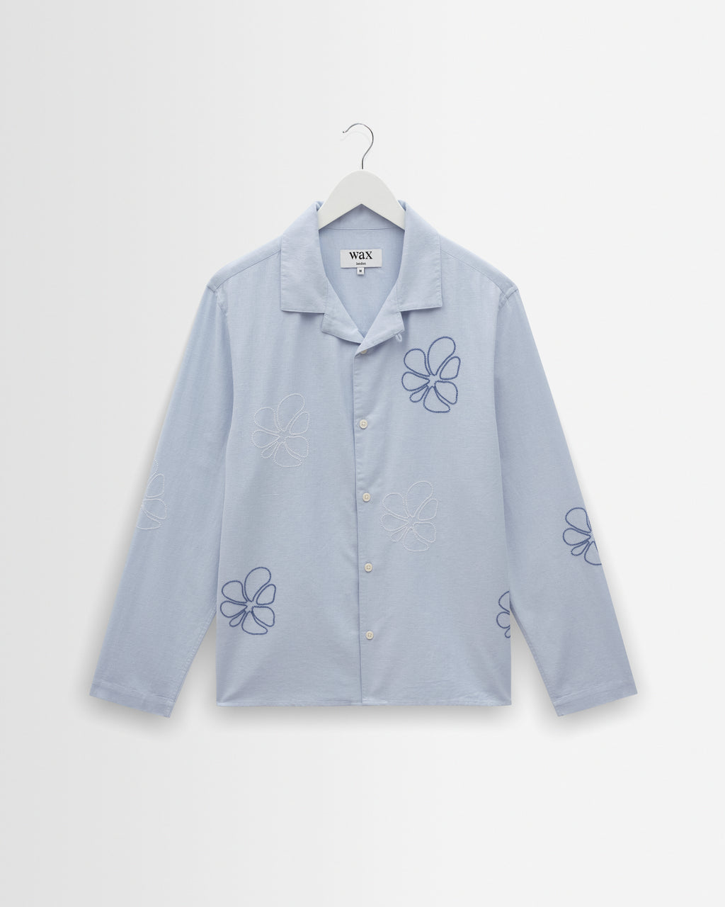 Corey Cross Stitch Doodle Cotton Linen Shirt