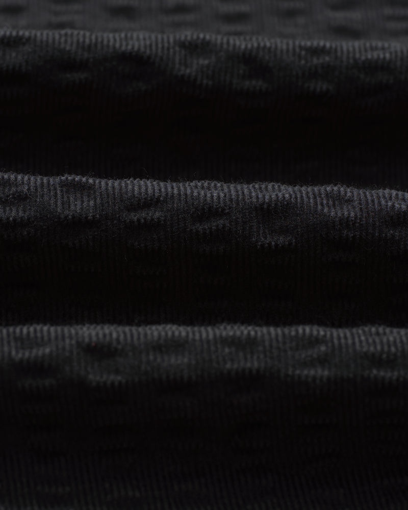 wax london men's Shelly - Navy Seersucker Corduroy Shirt