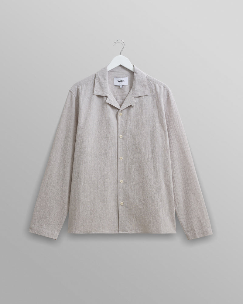 wax london Corey Shirt Grey/Ecru Gingham