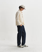wax london men's Corey - Stone Seersucker Corduroy Shirt