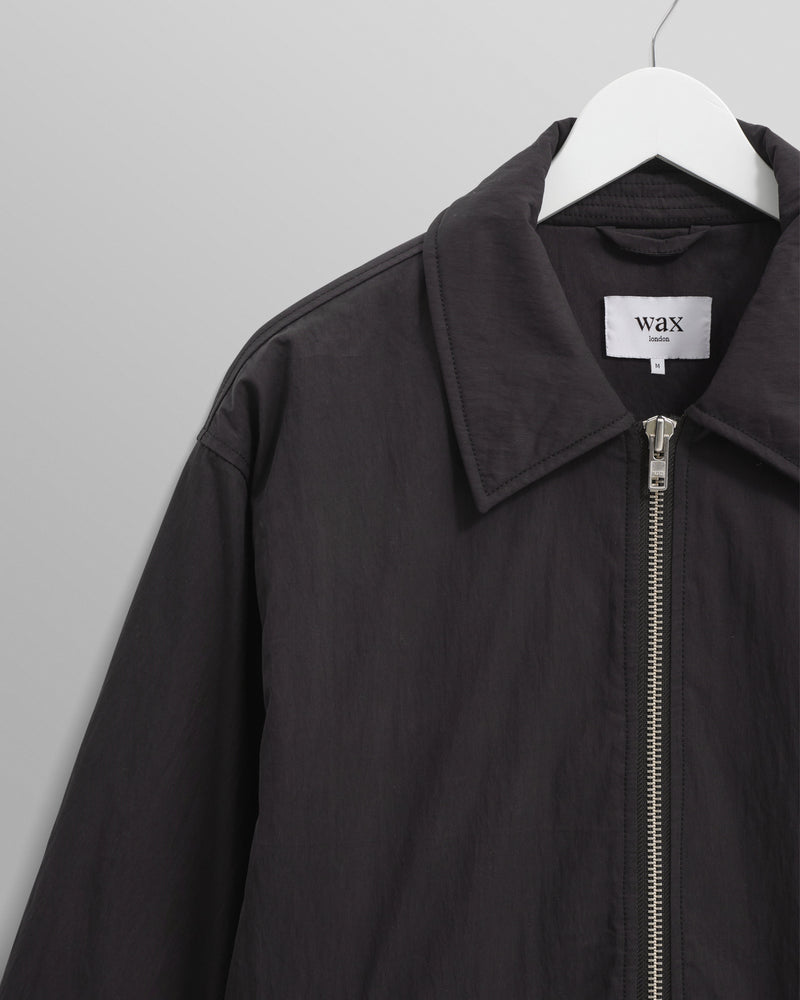 wax london Covent - Black Cotton And Nylon Water Repellent Jacket