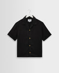Curzon - Black Lyocell Twill Short-Sleeve Shirt