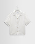 Curzon - Off White Lyocell Twill Short-Sleeve Shirt