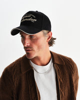 wax london men's Dale - Black Script Trucker Cap
