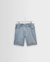 wax london men's Dalston - Light Blue Denim Shorts