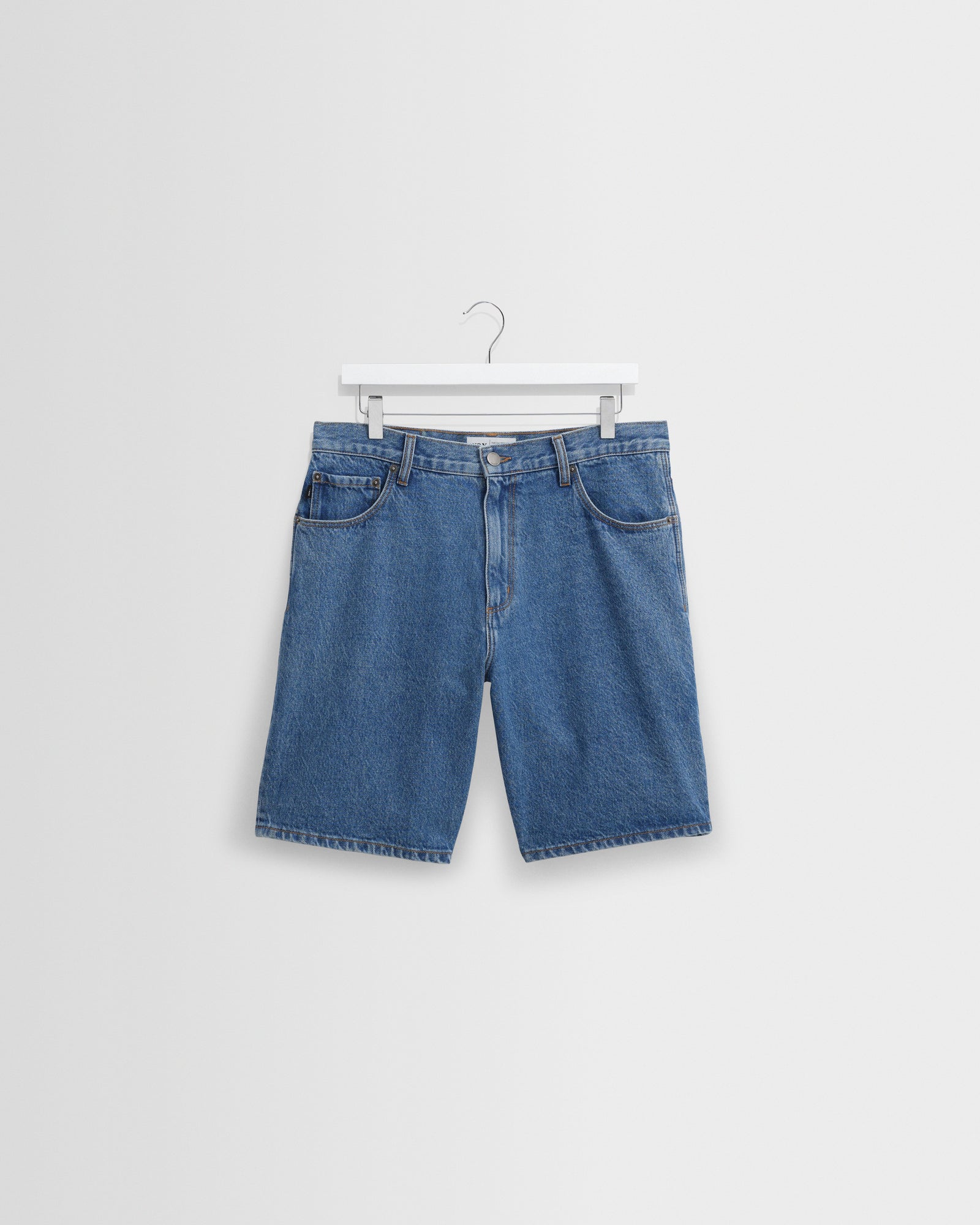 Men's Mid-Blue Denim Shorts | Wax London
