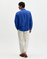 Dartford - French Blue Washed Linen Shirt