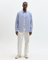 Dartford - Pale Blue Washed Linen Shirt
