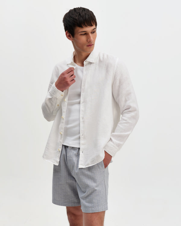 Dartford - White Washed Linen Shirt