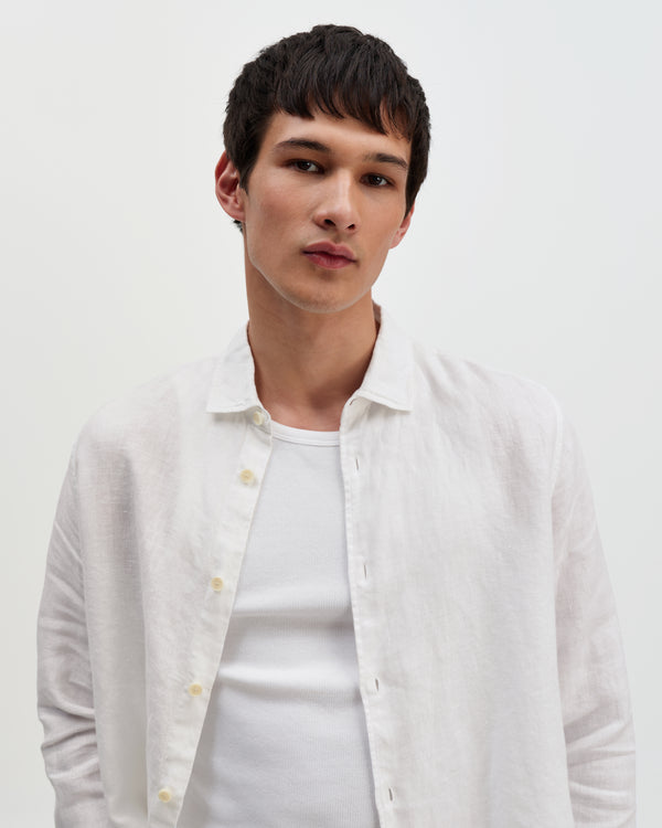 Dartford - White Washed Linen Shirt
