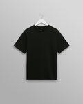 Dean - Black Embroidered Logo Organic Cotton T-Shirt