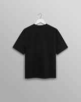 wax london Dean - Black Textured Organic Cotton T-Shirt