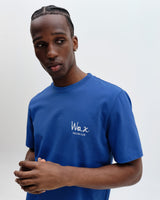 Dean - Blue And Ecru Sailing Map Print T-Shirt