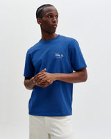 Dean - Blue And Ecru Sailing Map Print T-Shirt