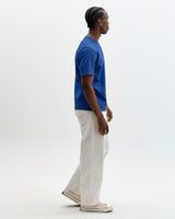 Dean - Blue And Ecru Sailing Map Print T-Shirt
