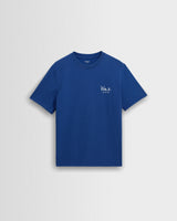 Dean - Blue And Ecru Sailing Map Print T-Shirt