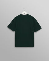 wax london men's Dean - Bottle Green Textured Organic Cotton T-Shirt