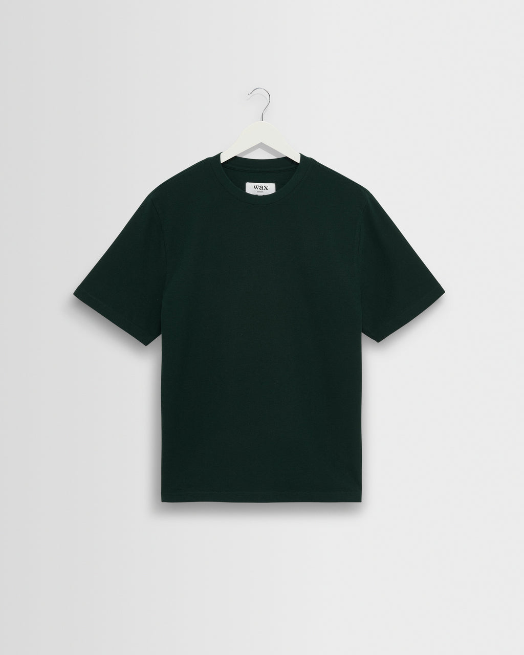 Dean Bottle Green Textured Organic Cotton T Shirt