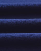 wax london men's Dean - Cobalt Blue Textured Organic Cotton T-Shirt