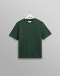Dean - Dark Green Textured Organic Cotton T-Shirt